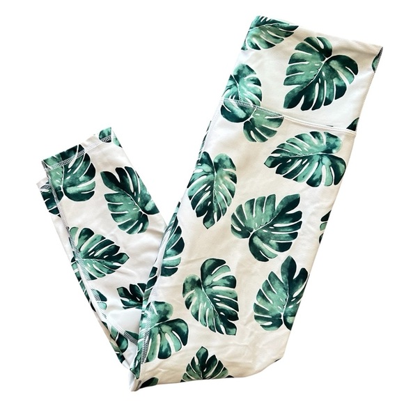 🌴 Wildfox Palm Contender compression Ankle Tights LARGE NWOT - Picture 4 of 8